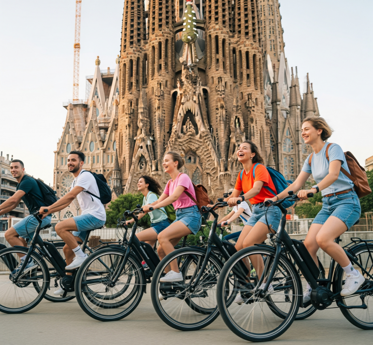 Descubra la Barcelona de Gaudí en ebike Emmar Green barcelona